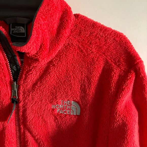 The North Face Women's Medium Red Fleece Full Zip Jacket Long Sleeve. - Picture 4 of 15